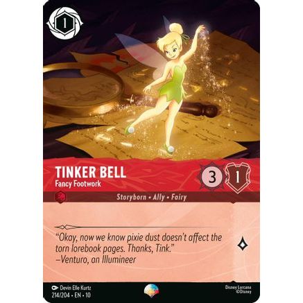 Tinker Bell - Fancy Footwork (Epic) (214/204) - Whispers in the Well Holofoil
