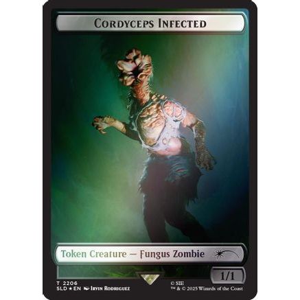 Cordyceps Infected Token (2206) (Rainbow Foil) (SLD-2206) - Secret Lair Drop Series Foil