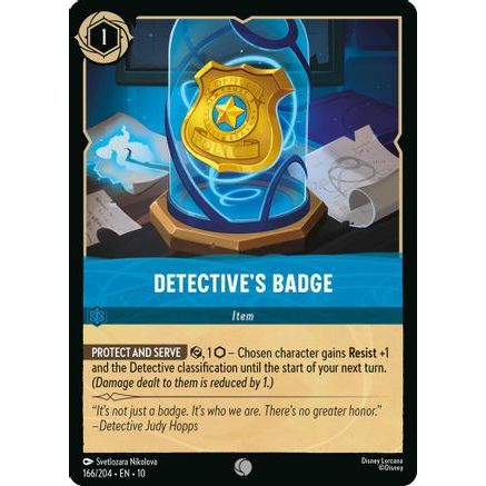 Detective's Badge (166/204) - Whispers in the Well Cold Foil