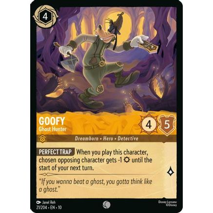 Goofy - Ghost Hunter (21/204) - Whispers in the Well Cold Foil