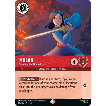Mulan - Standing Her Ground (Epic) (215/204) - Whispers in the Well Holofoil