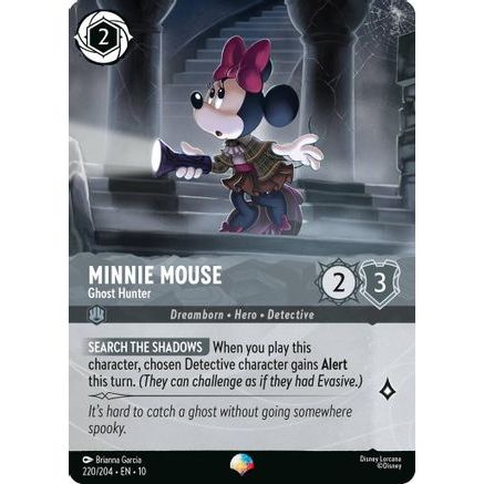 Minnie Mouse - Ghost Hunter (Epic) (220/204) - Whispers in the Well Holofoil