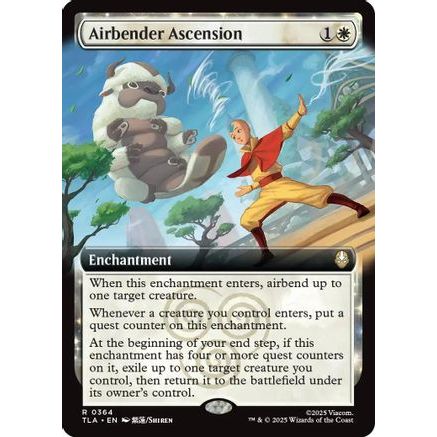 Airbender Ascension (Extended Art) (TLA-364) - Avatar: The Last Airbender Foil