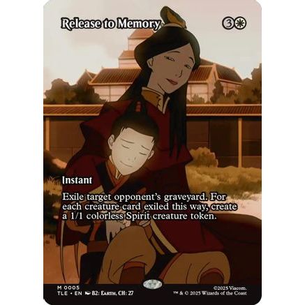 Release to Memory (Borderless) (TLE-005) - Avatar: The Last Airbender: Eternal-Legal Foil