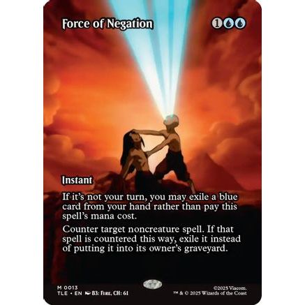 Force of Negation (Borderless) (TLE-013) - Avatar: The Last Airbender: Eternal-Legal Foil