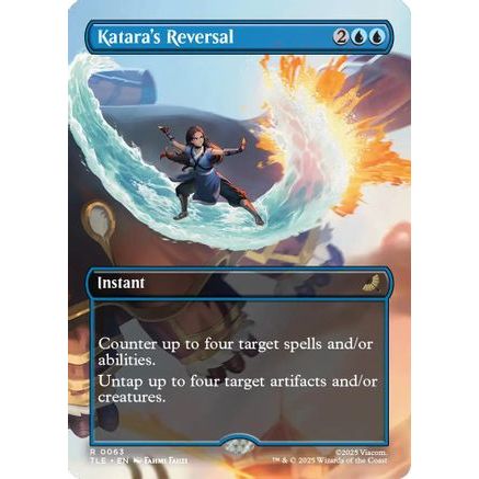 Katara's Reversal (Borderless) (TLE-063) - Avatar: The Last Airbender: Eternal-Legal Foil