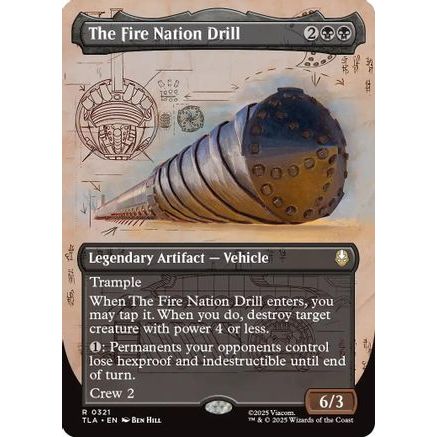 The Fire Nation Drill (Borderless) (TLA-321) - Avatar: The Last Airbender Foil