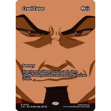 Cruel Tutor (Borderless) (TLE-024) - Avatar: The Last Airbender: Eternal-Legal