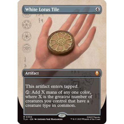 White Lotus Tile (Borderless) (TLA-330) - Avatar: The Last Airbender Foil