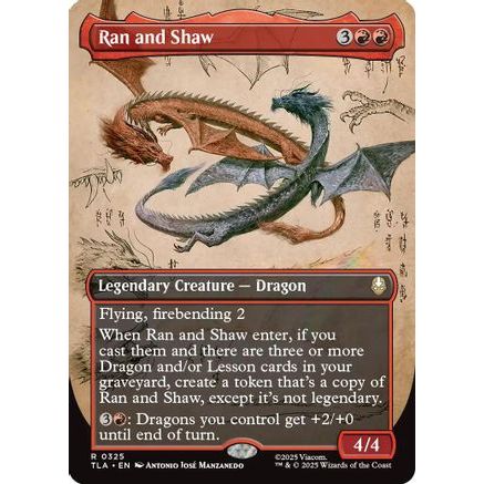 Ran and Shaw (Borderless) (TLA-325) - Avatar: The Last Airbender