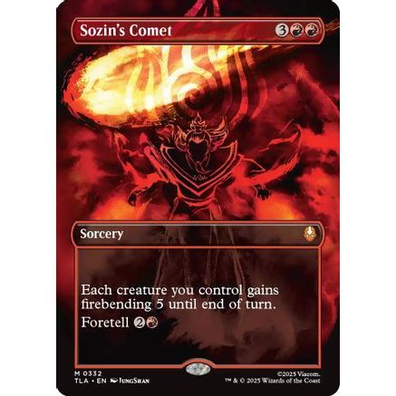 Sozin's Comet (0332) (Borderless) (TLA-332) - Avatar: The Last Airbender Foil
