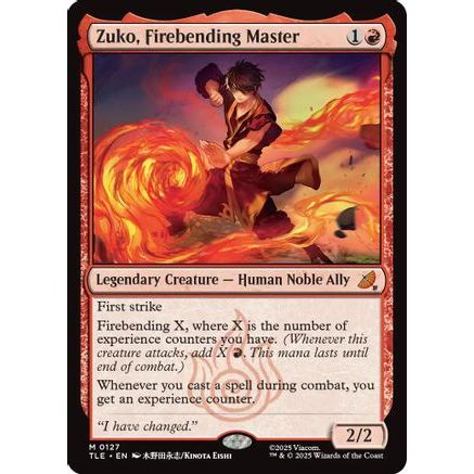 Zuko, Firebending Master (TLE-127) - Avatar: The Last Airbender: Eternal-Legal Foil