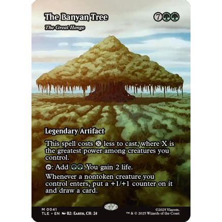 The Banyan Tree - The Great Henge (Borderless) (TLE-041) - Avatar: The Last Airbender: Eternal-Legal Foil
