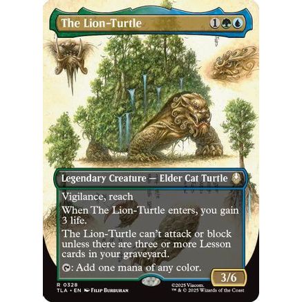 The Lion-Turtle (Borderless) (TLA-328) - Avatar: The Last Airbender Foil