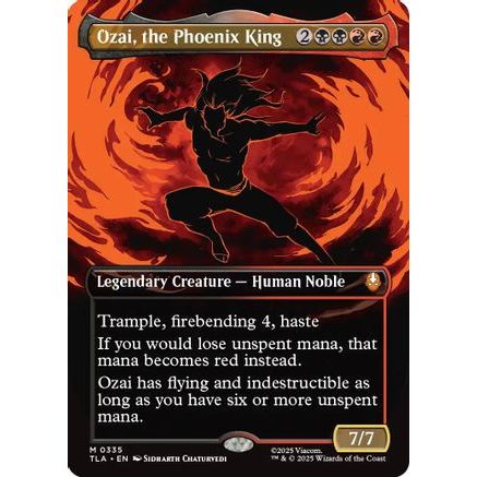Ozai, the Phoenix King (0335) (Borderless) (TLA-335) - Avatar: The Last Airbender Foil