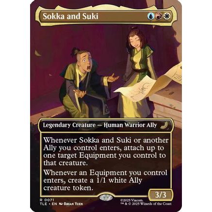Sokka and Suki (Borderless) (TLE-071) - Avatar: The Last Airbender: Eternal-Legal Foil