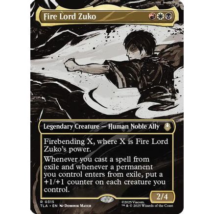 Fire Lord Zuko (Borderless) (TLA-315) - Avatar: The Last Airbender Foil