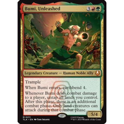 Bumi, Unleashed (TLA-211) - Avatar: The Last Airbender Foil