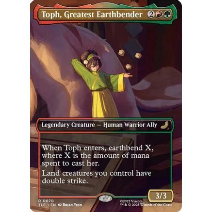 Toph, Greatest Earthbender (Borderless) (TLE-070) - Avatar: The Last Airbender: Eternal-Legal