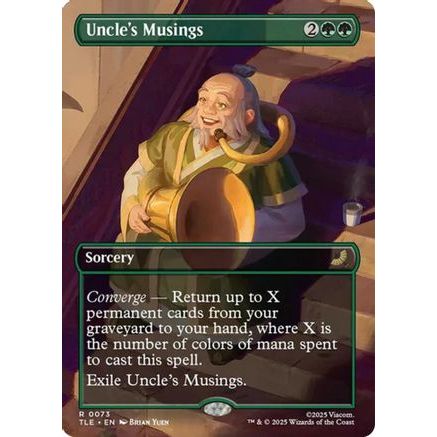 Uncle's Musings (Borderless) (TLE-073) - Avatar: The Last Airbender: Eternal-Legal