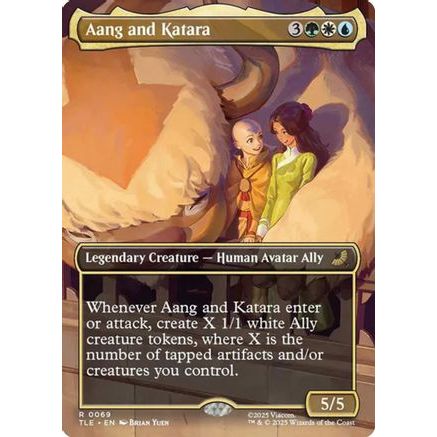 Aang and Katara (Borderless) (TLE-069) - Avatar: The Last Airbender: Eternal-Legal
