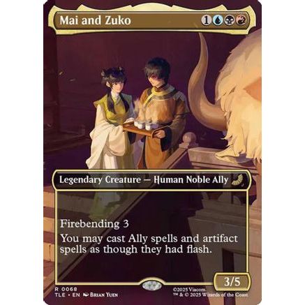 Mai and Zuko (Borderless) (TLE-068) - Avatar: The Last Airbender: Eternal-Legal Foil