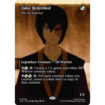 Zuko, Redeemed - Rhys the Redeemed (Borderless) (TLE-052) - Avatar: The Last Airbender: Eternal-Legal Foil