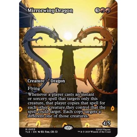 Mirrorwing Dragon (Borderless) (TLE-033) - Avatar: The Last Airbender: Eternal-Legal