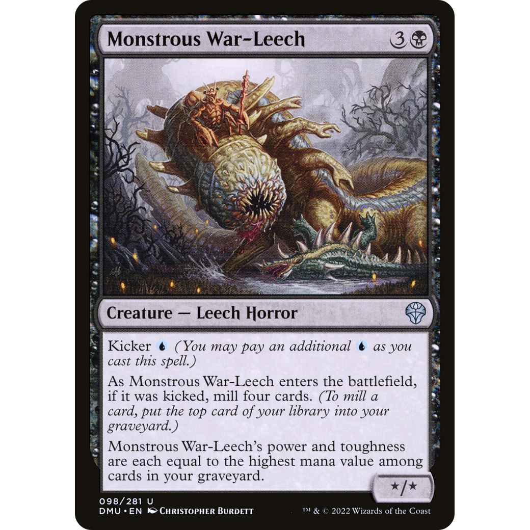 Monstrous War-Leech (DMU-098) - Dominaria United