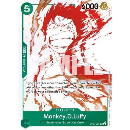 Monkey.D.Luffy - OP07-033 (3rd Anniversary Treasure Campaign Pack) (OP07-033) - One Piece Promotion Cards Foil