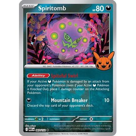 Spiritomb - 087/132 (Pokeween 2025) 87 - Miscellaneous Cards & Products Reverse Holofoil