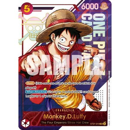 Monkey.D.Luffy - ST21-014 (3rd Anniversary Treasure Campaign Pack) (ST21-014) - One Piece Promotion Cards Foil