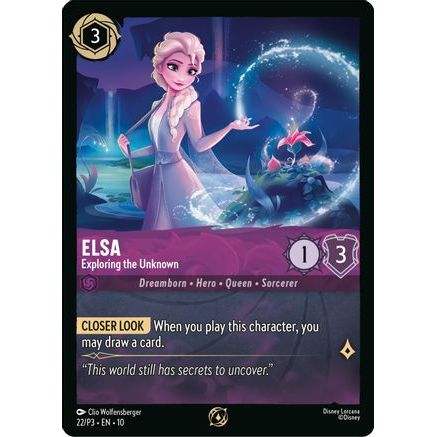 Elsa - Exploring the Unkown (22) - Disney Lorcana Promo Cards Cold Foil