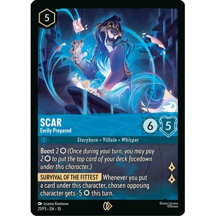 Scar - Eerily Prepared (21) - Disney Lorcana Promo Cards Cold Foil
