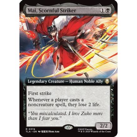 Mai, Scornful Striker (Extended Art) (TLA-374) - Avatar: The Last Airbender Foil