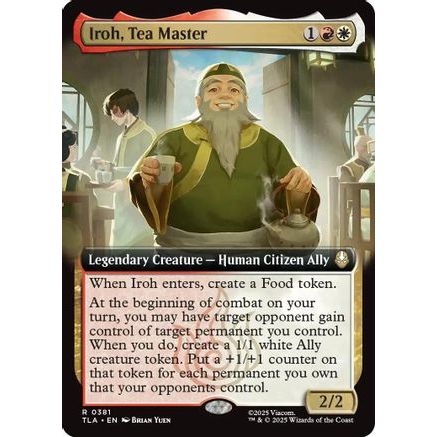 Iroh, Tea Master (Extended Art) (TLA-381) - Avatar: The Last Airbender Foil