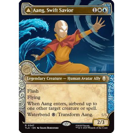 Aang, Swift Savior (Showcase) (TLA-347) - Avatar: The Last Airbender Foil