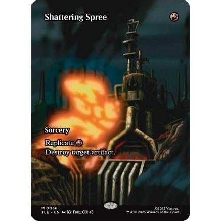 Shattering Spree (Borderless) (TLE-036) - Avatar: The Last Airbender: Eternal-Legal Foil