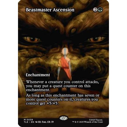 Beastmaster Ascension (Borderless) (TLE-039) - Avatar: The Last Airbender: Eternal-Legal Foil