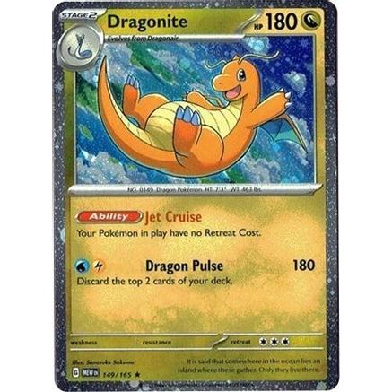 Dragonite 149/165 (Cosmos Holo) 149 - Miscellaneous Cards & Products Holofoil