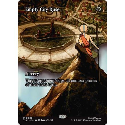 Empty City Ruse (Borderless) (TLE-003) - Avatar: The Last Airbender: Eternal-Legal Foil