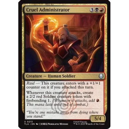 Cruel Administrator (TLA-213) - Avatar: The Last Airbender Foil