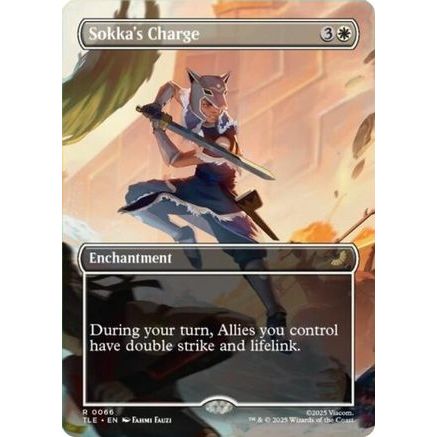 Sokka's Charge (Borderless) (TLE-066) - Avatar: The Last Airbender: Eternal-Legal