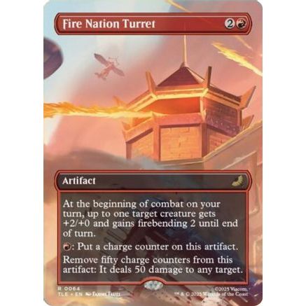 Fire Nation Turret (Borderless) (TLE-064) - Avatar: The Last Airbender: Eternal-Legal