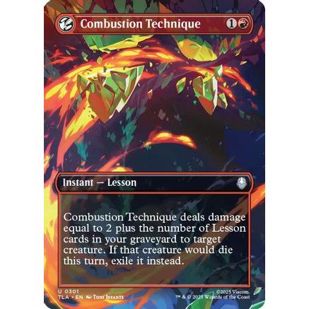 Combustion Technique (Borderless) (TLA-301) - Avatar: The Last Airbender Foil