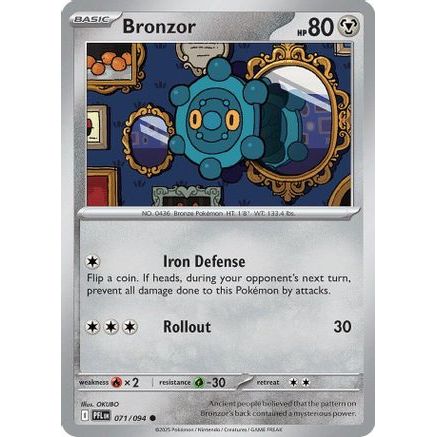 Bronzor 71 - ME02 Phantasmal Flames Reverse Holofoil