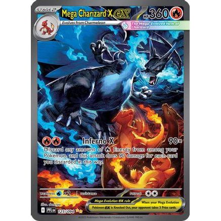 Mega Charizard X ex - 125/094 125 - ME02 Phantasmal Flames Holofoil