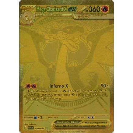 Mega Charizard X ex - 130/094 130 - ME02 Phantasmal Flames Holofoil