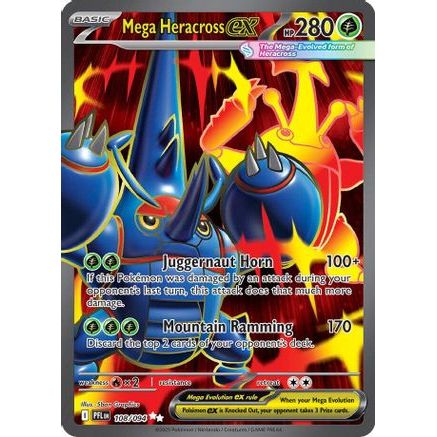 Mega Heracross ex - 108/094 108 - ME02 Phantasmal Flames Holofoil