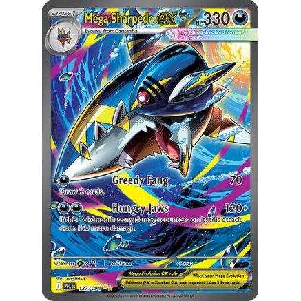 Mega Sharpedo ex - 127/094 127 - ME02 Phantasmal Flames Holofoil